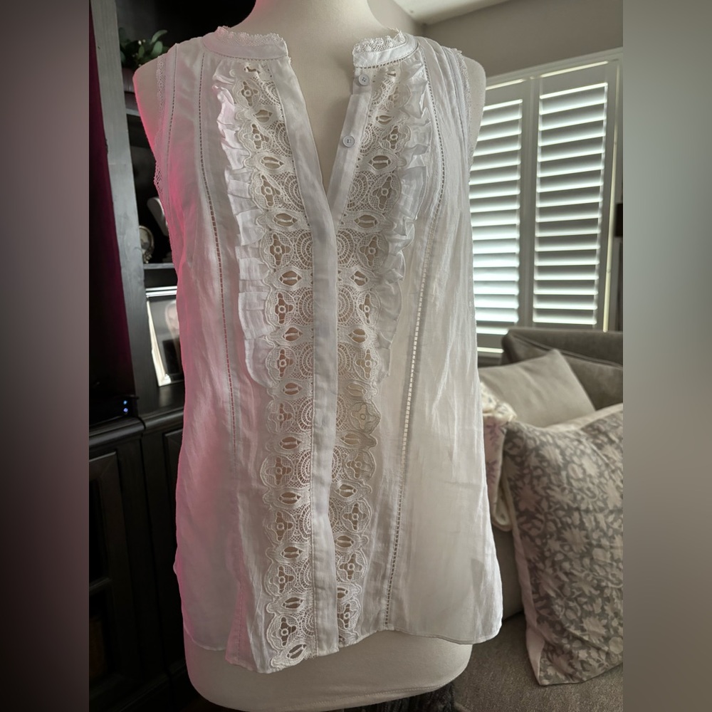 Rebecca Taylor voile and lace blouse. 10
